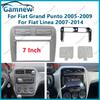7 Inch Car Frame Fascia Adapter For Fiat Grand Punto 2005-2009 Linea 2007-2014 Android Radio Dash Fitting Panel Kit