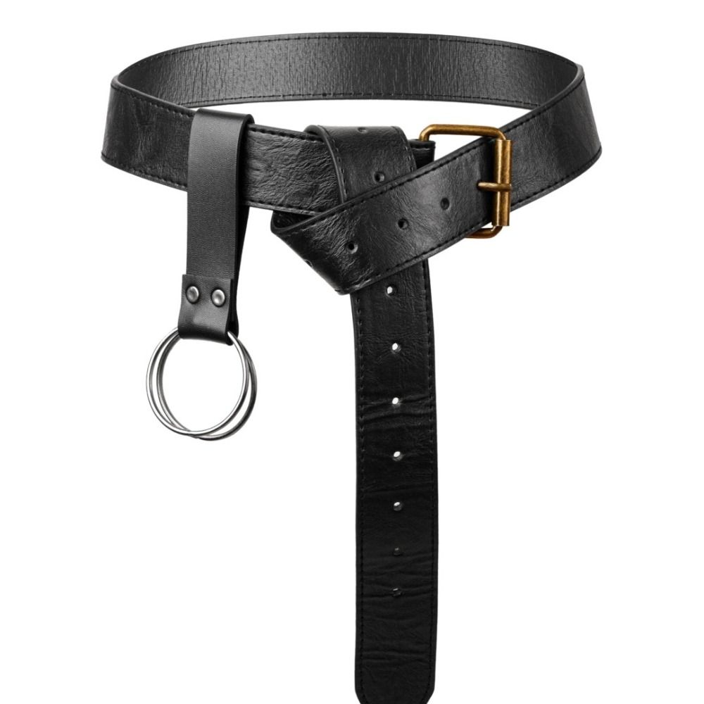 With Sword Frog Medieval Belt PU Leather Sword Sheath Belt Ring Strap Durable Sword Holder Belts