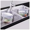 Openable Triangular Garbage Bag Holder, Frees Up Space In Your Kitchen Sink, Eliminates the Need for a Triangular Corner, and Is a Space-saving Draine