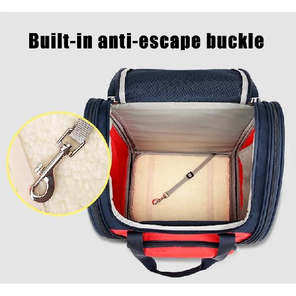 Breathable Foldable Luxury Pet Backpack Truelove TLX1971, Portable Shoulder Travel Carrier Bag for Small Dog Cat Outdoor Trip