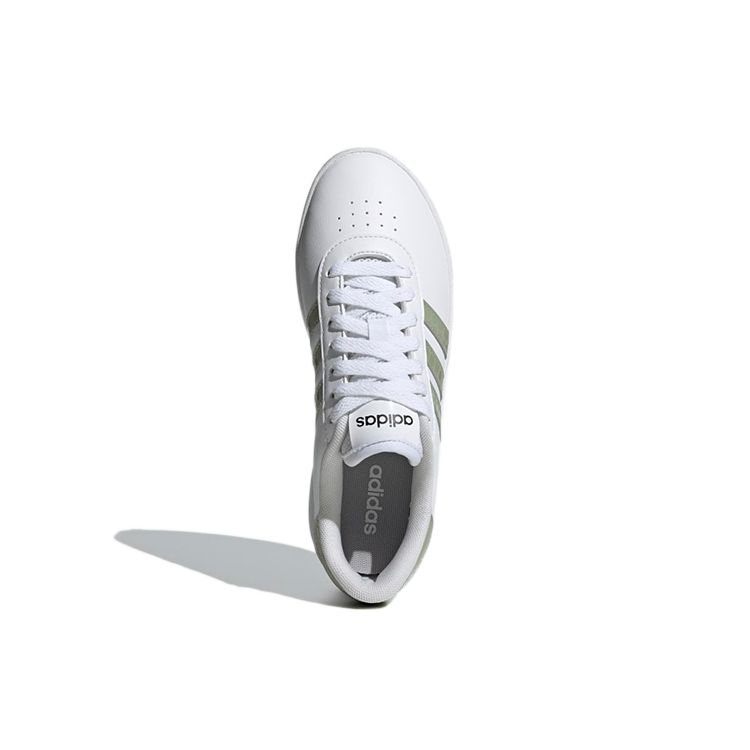 adidas Neo Court Bold Нескользящие Прочные Низкие Кеды для Скейтбординга Женские Кроссовки Бело-Зеленые FY9995
