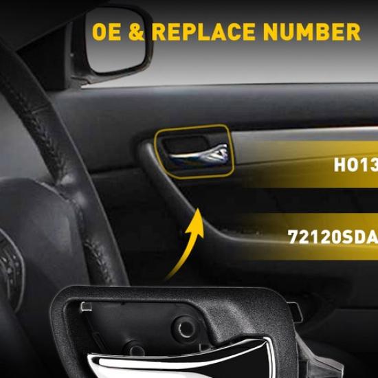 Внутренняя дверная ручка для 2011-15 Hyundai Sonata Передняя/Задняя Пассажирская сторона Хром