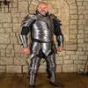 Shadowforged Knight Armor Menacing Gothic Warrior Cuirass with Spiked Pauldrons Battle-Worn Greaves for LARP, Cosplay Collectors Gift