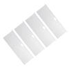4 Pack Clear Acrylic Floating Shelves Wall Mounted Shelf for Anime Ornament Cosmetics Bathroom Livin