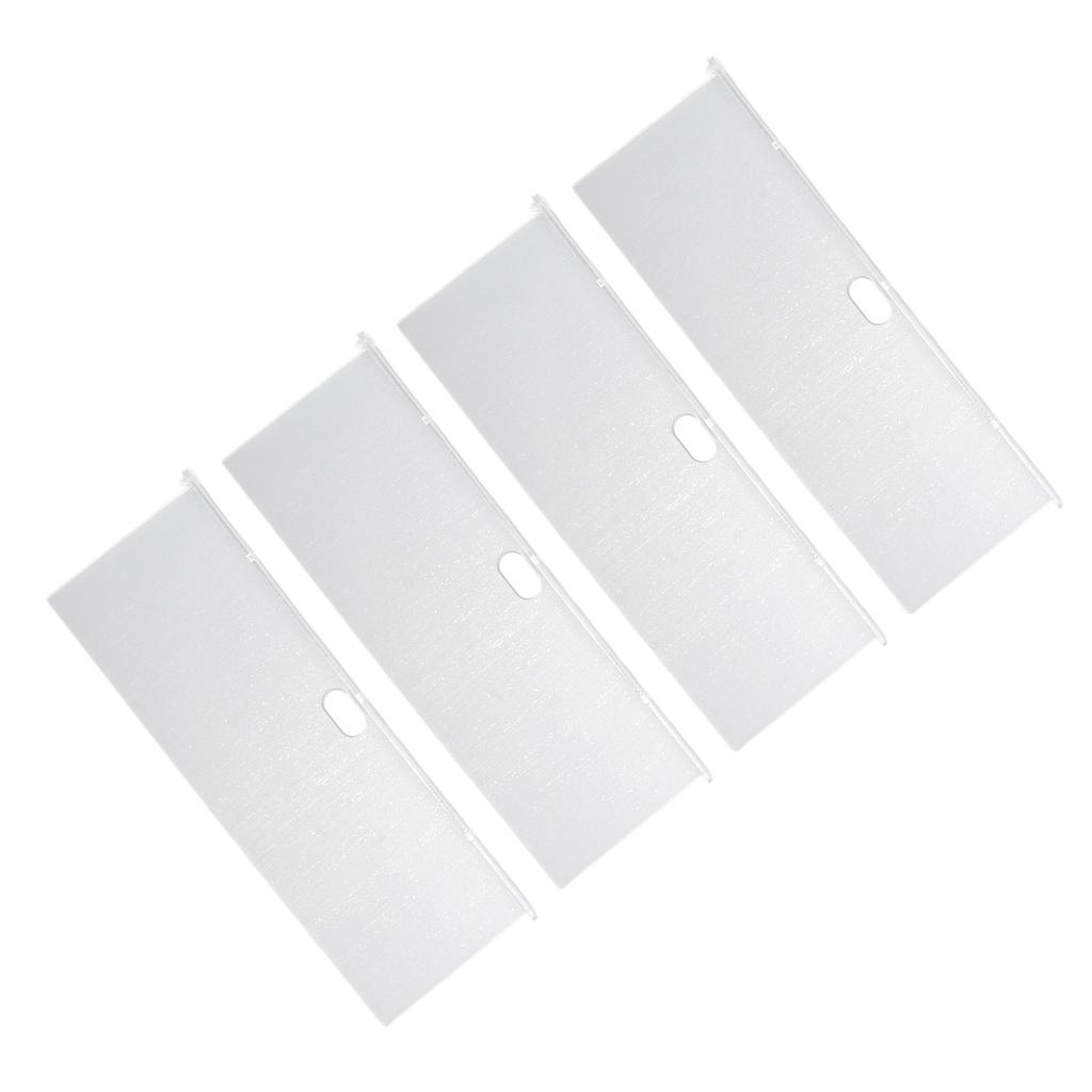 4 Pack Clear Acrylic Floating Shelves Wall Mounted Shelf for Anime Ornament Cosmetics Bathroom Livin