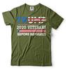 Veterans For Trump 2024 T-shirt Veterans Before Refugees Trump Republican Shirt