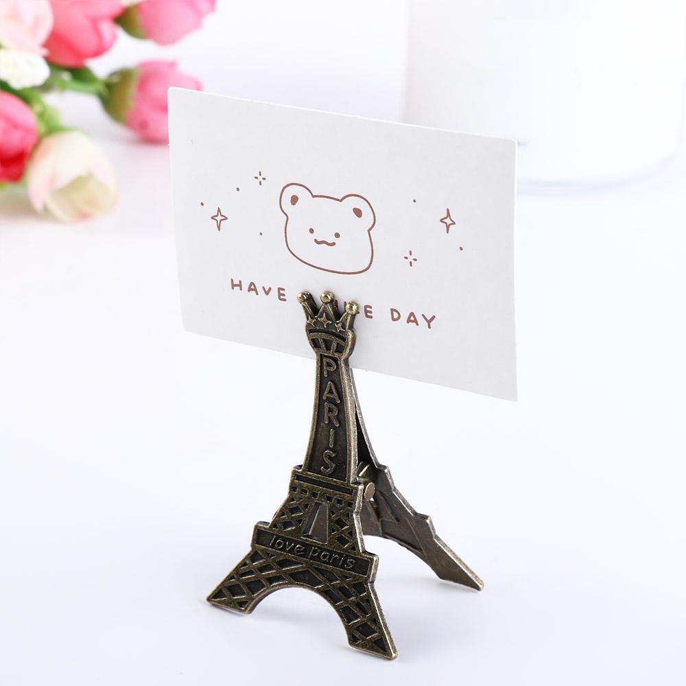 Clip Name Card Photo Decoration Metal Eiffel Tower Clip Paper Clip Memo Clip Picture Clip Holder
