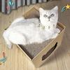 Cardboard Cat House Scratcher Box For Indoor Cats Cat Play House With Scratcher Pad Cat House Scratcher Cat Scratch Toy For Cats