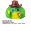 Frog Figurine Funny Smoke Frog Solar Garden Light Resin Waterproof Collectible Animal Ornaments for Patio Balcony Yard Garden