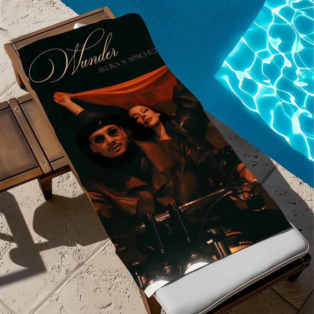 A-ayliva S-schwarzes Singer Wunder Towel Beach Quick Dry Soft H-herz Pool Towels Gift for Travel Gym Shower Camping sports