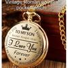 Антикварные стимпанк винтажные римские цифры кварцевые карманные часы золотой корпус ожерелье кулон цепочка для часов мужские и женские