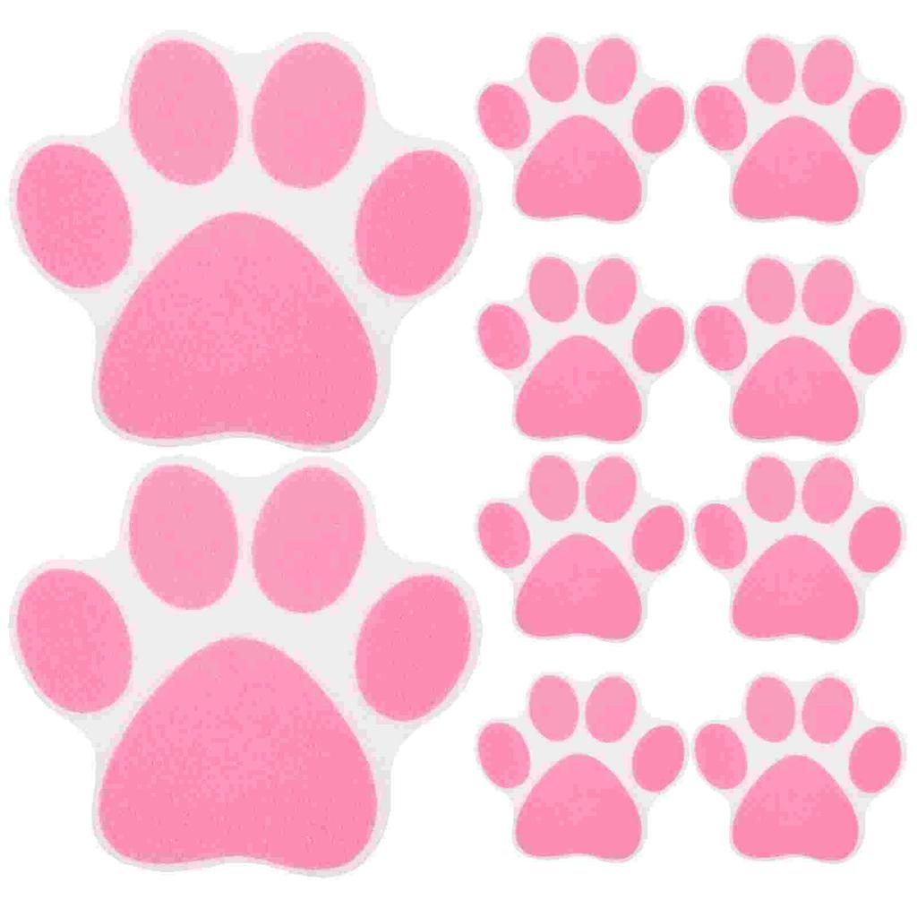 Наклейка со следом лапы Отпечаток лапы Противоскользящие наклейки Водонепроницаемые для душа Нескользящие для взрослых