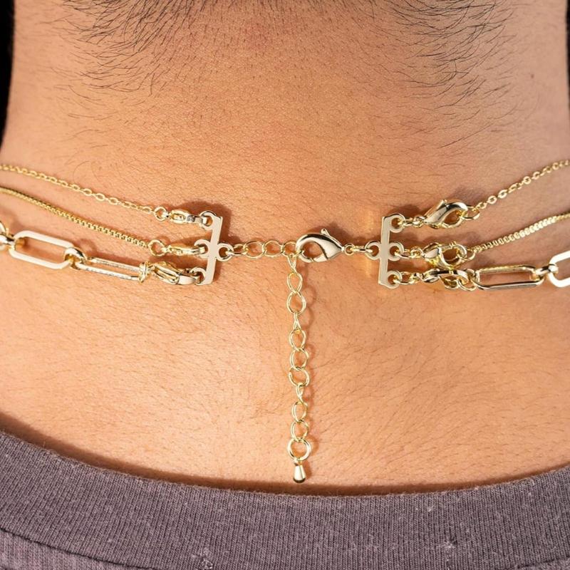 Стильные застежки для ожерелий с трубчатым замком, многослойные застежки для браслетов, многослойные застежки для ожерелий с трубчатым замком, разделительный сплав