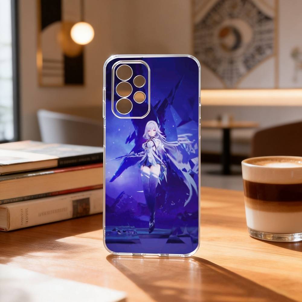 Чехол для телефона S-Skirk Impact Genshin для Samsung S25, S24, S21, S22, S23, S30, Ultra, S20, Plus, Fe Прозрачный чехол