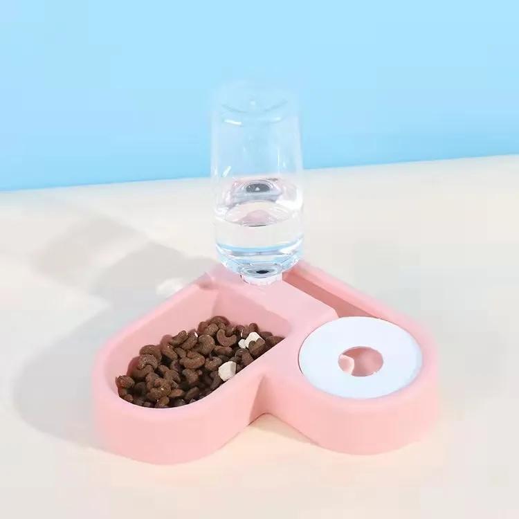 WTEMPO CSМаленькая и средняя миска для корма для собак, миска для кошек, товары для домашних животных, двойная миска, кормушка для домашних животных, автоматическая двойная поилка для кошек
