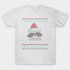 T Shirt Women Raccoon Ugly Christmas Sweater Gift Harajuku Print Kawaii Tshirt Summer Short Sleeve Female T-Shirt Top Tee