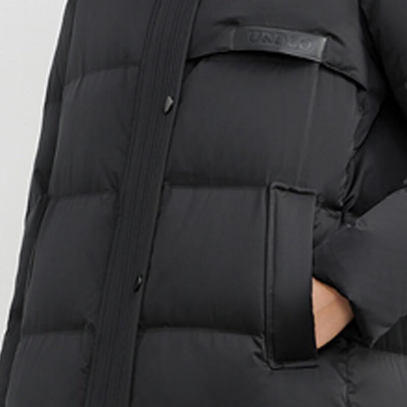 Xuezhongfei Women's Mid-length Hooded Goose Down Puffer Jacket