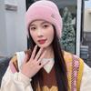 2025 Новая женская мягкая зимняя шапка уличная теплая шапка с искусственным мехом в виде конского хвоста модная декоративная шапка-бини для женщин повседневная вязаная шапка-ушанка