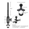 Motorcycle Bike Panoramic Monopod Handlebar Double Clip Bracket for Insta360 One X2 GoPro 11 10 9 Selfie Stick Camera Accessory