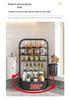 Rotating Kitchen Spice Rack with Jars for BBQ and Countertop Storage