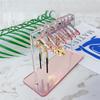 Coat Hanger Shape Acrylic Earrings Display Stand Polymer Clay Soft Pottery Earrings Holders Tabletop Jewelry Display Organizers
