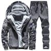 Men 'S Tracksuit Winter Suit Warm Velvet Sweatshirt Brand Clothing Men Set Two -Piece Set