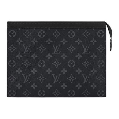 Клатч для путешествий MM Черный холст Monogram Eclipse Мужские косметички M61692
