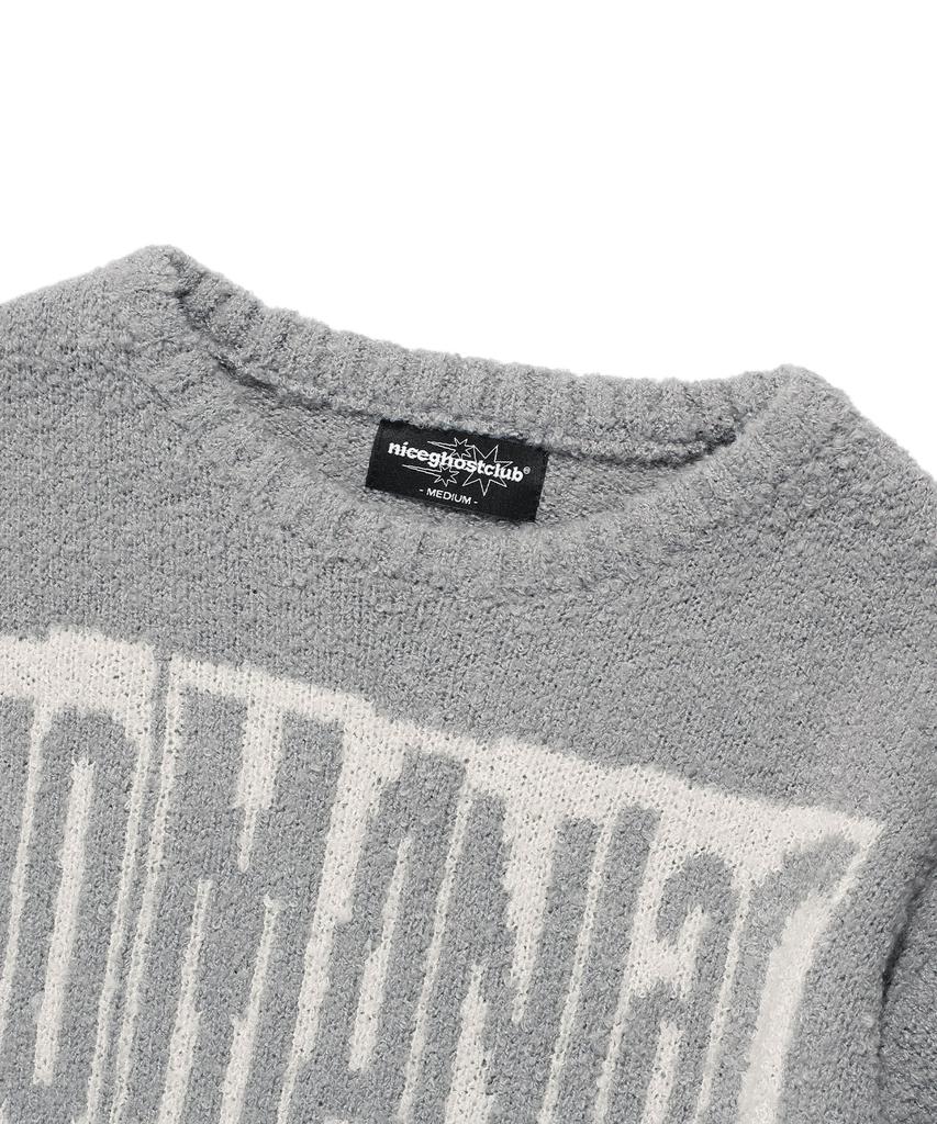 NICEGHOSTCLUB Anime L/S Knit Tee_Grey(Ng2Efuk608A)