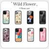 Новая Мода 2025 Милый Чехол для Телефона с Диким Цветком и Тыквой для iPhone 16 15 14 13 12 Pro Max Plus Девочки Кабина Ударопрочный Чехол
