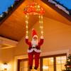 Santa Parachute Christmas Lights 8 Modes String Lights with DIY Poses Indoor Outdoor Decor for Home Tree Yard Festive Holiday Gift