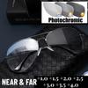 Pochromic Sunglasses Multifocal Reading Glasses for Men Outdoor Classic Pilot Finished Progressive Near Far Sight Sun Glasses
