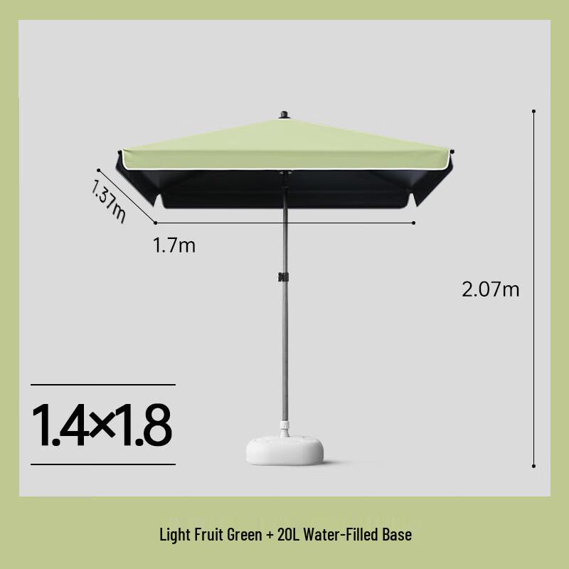 OEING Outdoor Market Umbrella with Trolley