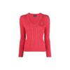Polo SS22 Chunky Knit Sweater Women Sweater Red 211580008-077