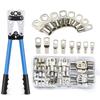 60pcs Assortment Car Auto Copper Ring Terminal Wire Crimp Connector Bare Cable Battery Terminals Soldered Connectors Kit HX50B