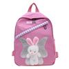 Charming Nylon Bunny Toddler Backpack Playful Animal Pattern For Boys And Girls