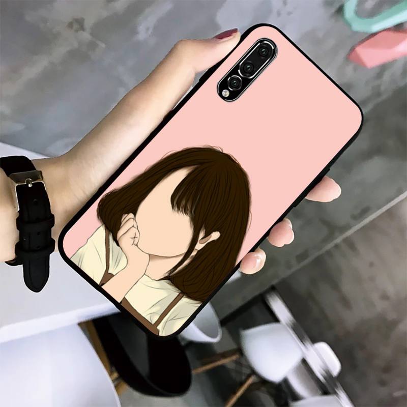 Чехол для телефона с изображением девушки для Huawei G7 G8 P7 P8 P9 P10 P20 P30 Lite Mini Pro P Smart Plus Cove Fundas