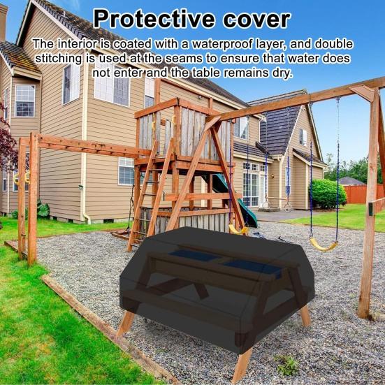 Покрывало для игрового стола для пикника Водонепроницаемое покрывало для стола с песком и водой Покрывало для стола для садовой мебели со шнурком для возраста 4-8 лет Игровой стол для улицы