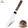 Icing Spatula, Stainless Steel Offset Cake Spatula with Wood Handle, Cake Decorating Spatula for Icing Cakes, Cheese, Pizzas