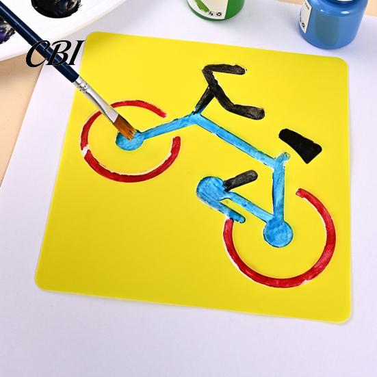 Easy Hold Paint Template 6 Pcs Painting Stencils, 5.5x5.9 Inch Washable Reusable DIY Home Decor Stencil Art Stencils for Wood Paper Fabric,