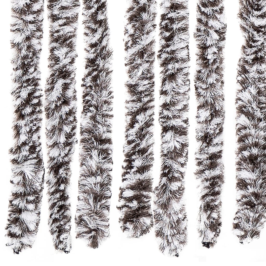 Insect Protection Curtain Brown and Beige 90 x 200 cm Chenille