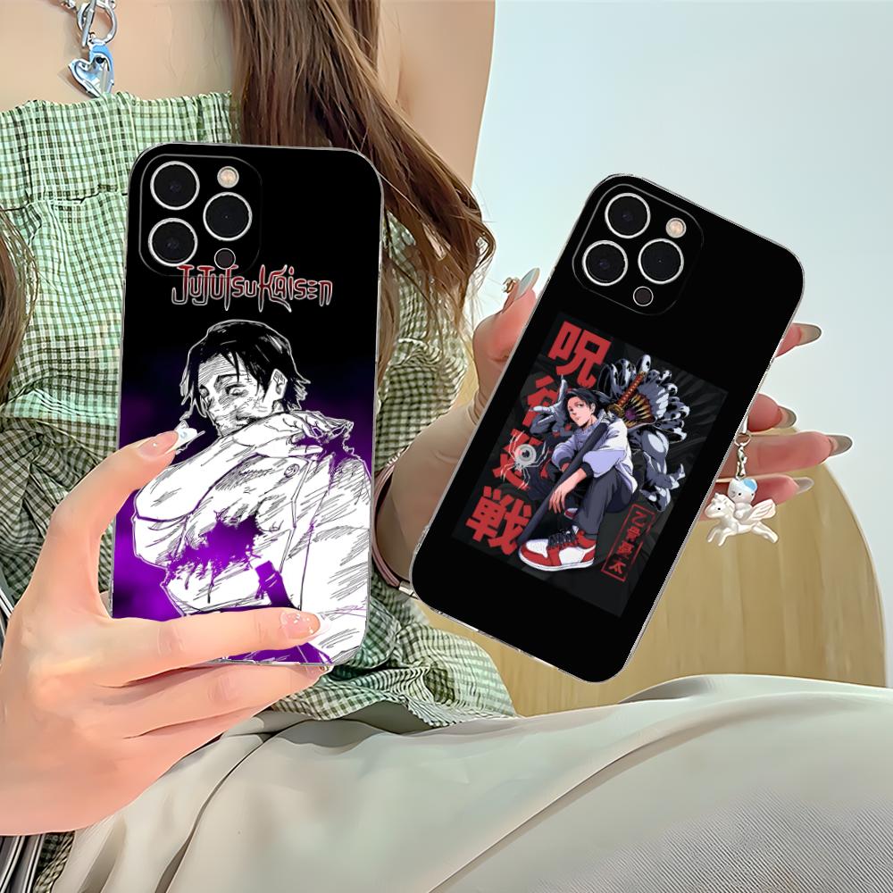 Чехол для телефона Jujutsu Kaisen Юта Оккоцу для iPhone 17 16 15 14 13 12 11 X XR XS Air Pro Max Plus Mini Прозрачный Цветной Чехол Красивый