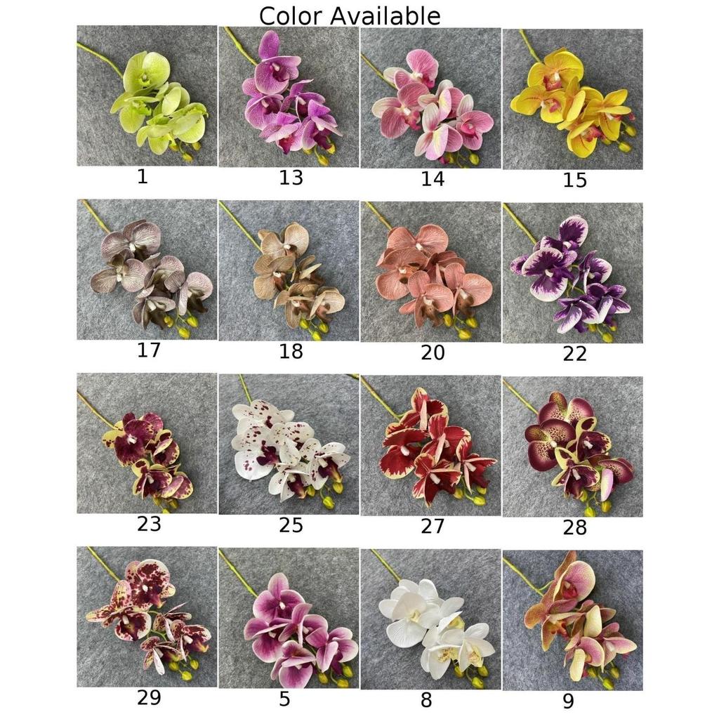 Детали дизайна искусственных орхидей-бабочек