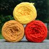 100g Soft Knitting Chunky Towelling Wool Ball Skein Scarf Yarn Pure Color Cute Cotton Blend Knitting Wool Scarf Line 50M