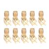 10Pcs RF Connector Panel Bent 90 Degree 4 Pin Antenna Base PCB Board End Coaxial Adapter SMAKWE
