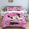 Minnie Mouse 3-piece cartoon bedding set, exquisite bedding set for adults and children, double and single beds, large size,