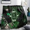 Borussia Print Flannel Blanket, High quality Comfortable for All Seasons, Home Decor, Warmth and Comfort, Perfect for Christmas Gifts