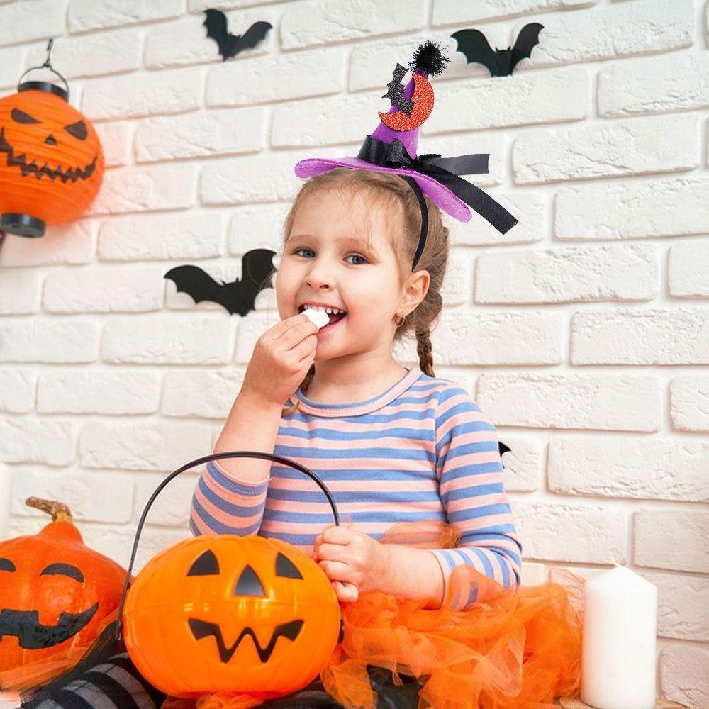 Spider Pumpkin Hairbands DIY Hair Accessories Spider Web Head Wrap Halloween Headband  Boys/Girls