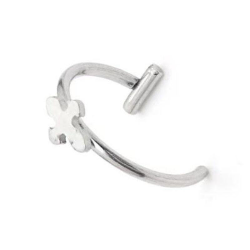 1 Pcs Stainless Steel Fake Nose Ring Hoop Septum Rings C Clip Lip Ring Earring Fake Nose Piercing Women Body Jewelry Non-Pierced