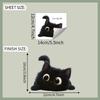 Cartoon Peeping Black Cat Bedroom Living Room Switch Home Background Beautification Wall Stickers