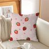 S-strawberry Cute Kawaii Cushion Cover Inches Farmhouse Decor Home Throw Pillow Covers For Couch Decorations